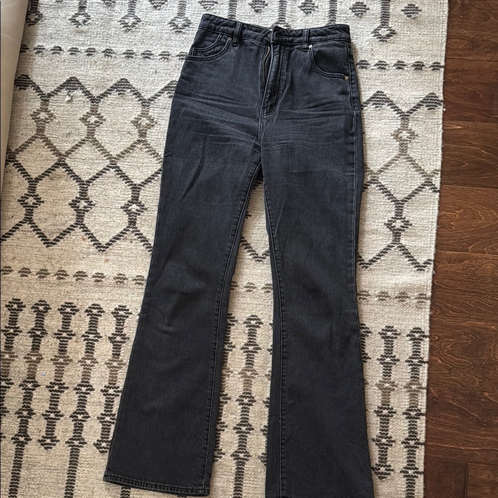 Rollas Duster Black Flared Jeans